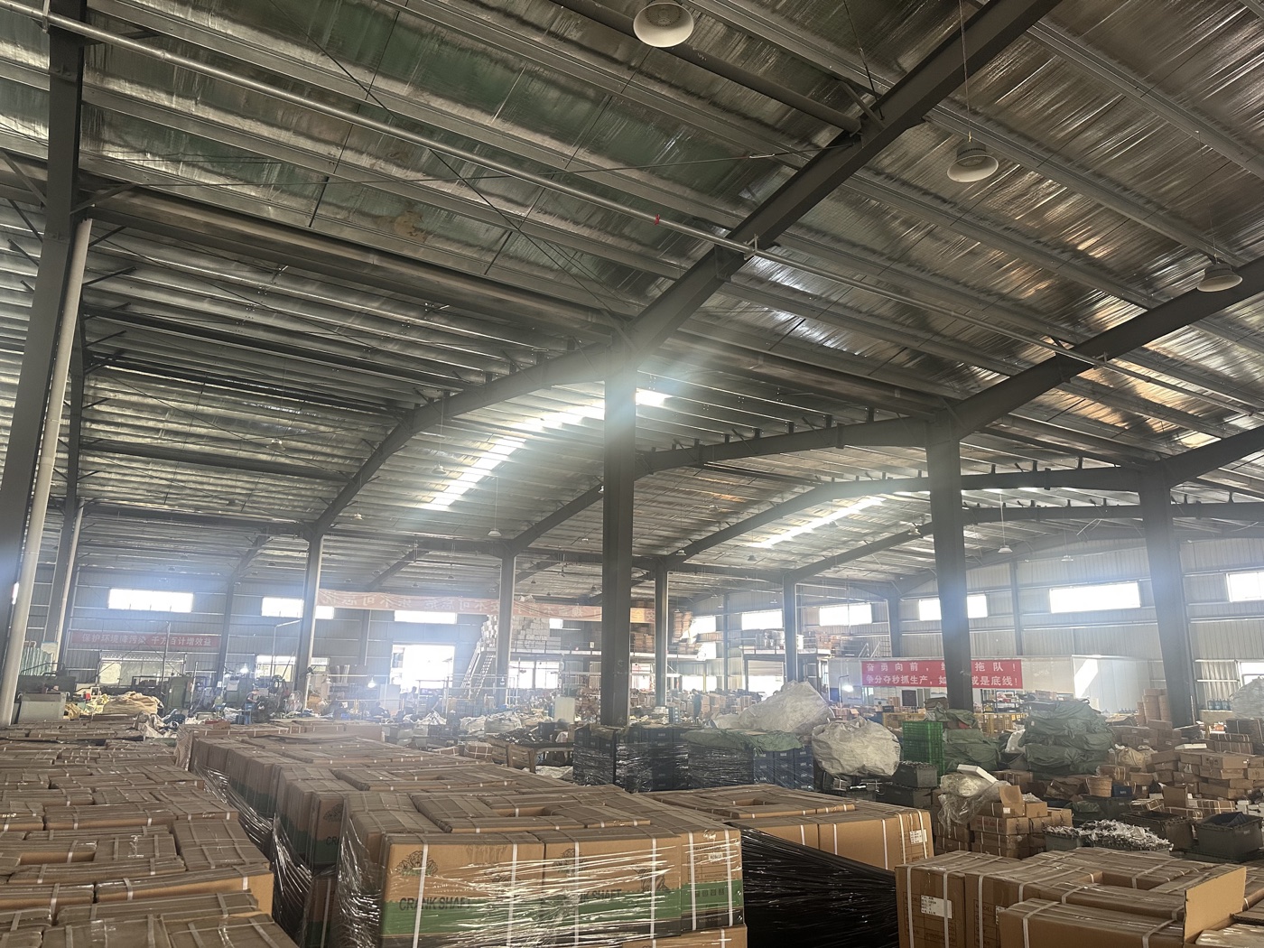 Motorcycle engine parts packing and shipment photo